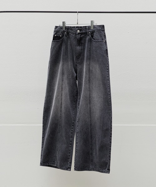 ETELIO（エテリオ）の「ヴィンテージ加工13ozセンターシームストレートデニムパンツ（デニムパンツ・メンズ・ブラック/グレー/ブルー/ブルー系2/ネイビー/ブラウン・S/M/L/XL）」の7枚目の写真