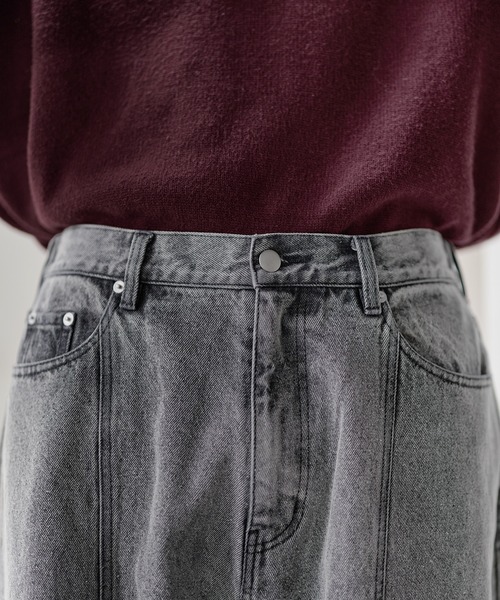 ETELIO（エテリオ）の「ヴィンテージ加工13ozセンターシームストレートデニムパンツ（デニムパンツ・メンズ・ブラック/グレー/ブルー/ブルー系2/ネイビー/ブラウン・S/M/L/XL）」の16枚目の写真