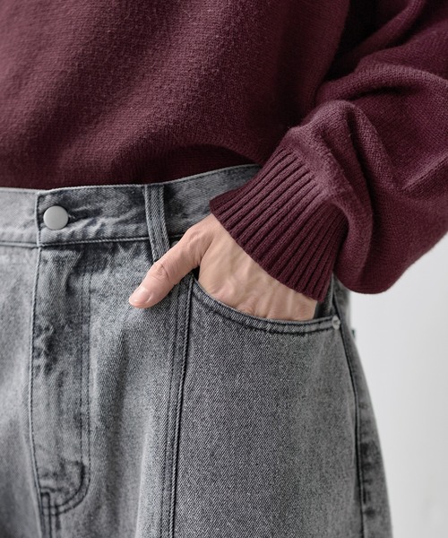 ETELIO（エテリオ）の「ヴィンテージ加工13ozセンターシームストレートデニムパンツ（デニムパンツ・メンズ・ブラック/グレー/ブルー/ブルー系2/ネイビー/ブラウン・S/M/L/XL）」の17枚目の写真