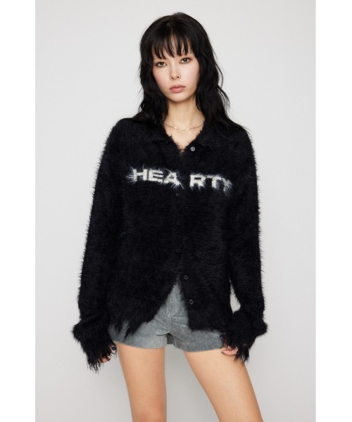 LAGUA GEM(ラグアジェム)の「CRASH POINT SHAGGY ニット(ニット/セーター・レディース・ブラウン/ピンク/オフホワイト/ブラック・FREE)」の14枚目の写真