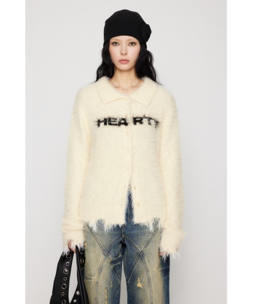 LAGUA GEM(ラグアジェム)の「CRASH POINT SHAGGY ニット(ニット/セーター・レディース・ブラウン/ピンク/オフホワイト/ブラック・FREE)」の5枚目の写真