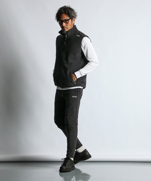 The DUFFER of ST.GEORGE(ザダファーオブセントジョージ)の「〔BLACK LABEL〕POLARTEC "CLASSIC200" ZIP VEST:セットアップ ポーラテック フルジップベスト(ベスト・メンズ・チャコールグレー/ブラック・X-LARGE/LARGE/MEDIUM)」の19枚目の写真