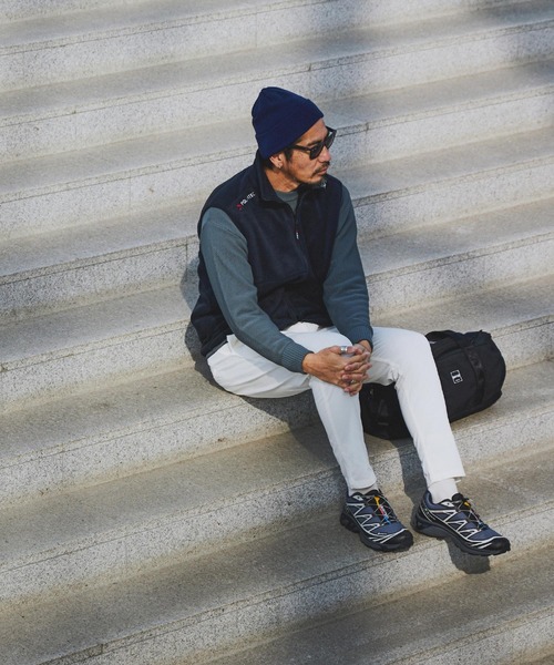 The DUFFER of ST.GEORGE(ザダファーオブセントジョージ)の「〔BLACK LABEL〕POLARTEC "CLASSIC200" ZIP VEST:セットアップ ポーラテック フルジップベスト(ベスト・メンズ・チャコールグレー/ブラック・X-LARGE/LARGE/MEDIUM)」の21枚目の写真