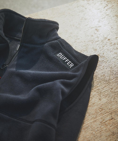 The DUFFER of ST.GEORGE(ザダファーオブセントジョージ)の「〔BLACK LABEL〕POLARTEC "CLASSIC200" ZIP VEST:セットアップ ポーラテック フルジップベスト(ベスト・メンズ・チャコールグレー/ブラック・X-LARGE/LARGE/MEDIUM)」の7枚目の写真