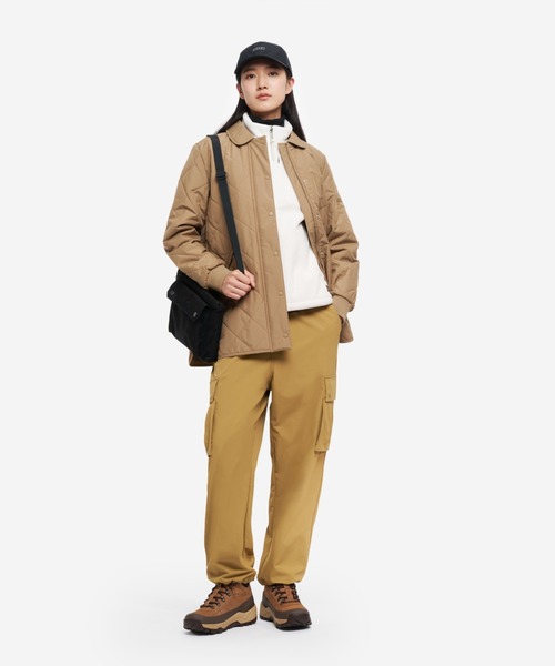 AIGLE（エーグル）の「撥水 インサレーション キルティングジャケット（ダウンジャケット/コート・レディース・ホワイト/ベージュ・36/38）」の3枚目の写真