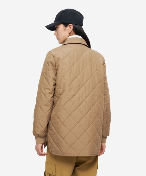 AIGLE（エーグル）の「撥水 インサレーション キルティングジャケット（ダウンジャケット/コート・レディース・ホワイト/ベージュ・36/38）」の6枚目の写真