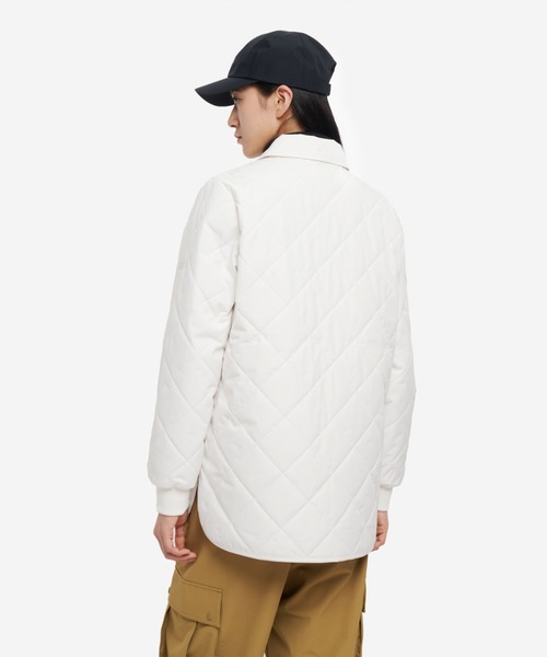 AIGLE（エーグル）の「撥水 インサレーション キルティングジャケット（ダウンジャケット/コート・レディース・ホワイト/ベージュ・36/38）」の11枚目の写真