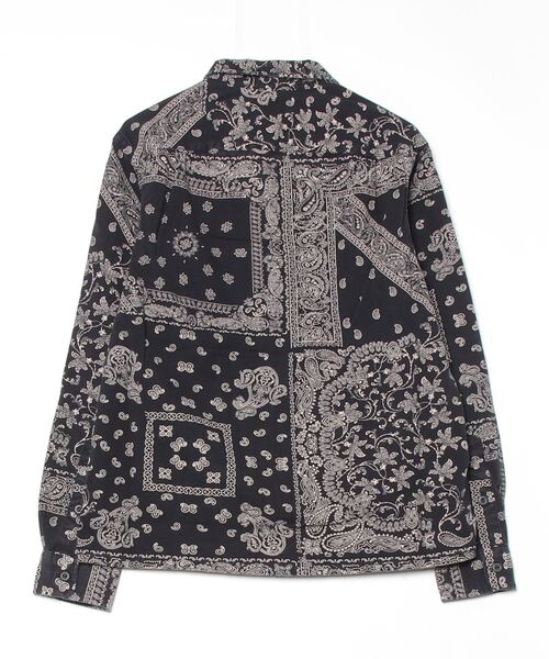 POLO RALPH LAUREN（ポロ ラルフ ローレン）の「クラシック フィット バンダナプリント フランネル シャツ（シャツ/ブラウス・メンズ・ブラック系1・S/M/L）」の4枚目の写真