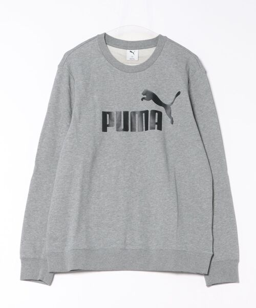 PUMA(プーマ)の「《PUMA》ESS NO.1 ロゴ クルースウェット(スウェット・メンズ・ブラック/グレー・XXL/XL/S/M/L)」の2枚目の写真