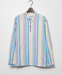 COLONY CLOTHING（コロニークロージング）の「【COLONY CLOTHING/コロニークロージング】マルチストライプ　スキッパーシャツ  SH06KUWAEX（シャツ/ブラウス）」