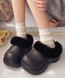 Fur Crocs Shoes