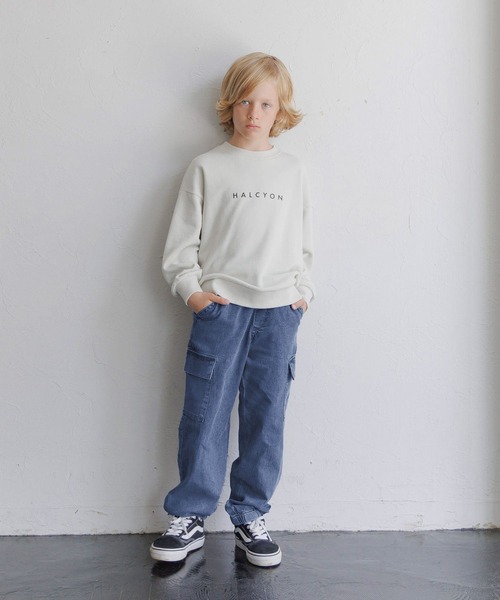 GLOBAL WORK(グローバルワーク)の「あったかスゴラクストレッチカーゴパンツ/581226(カーゴパンツ・キッズ・ブラック/カーキ/ブラック系その他/ブルー・130cm/140cm/150cm/160cm)」の18枚目の写真