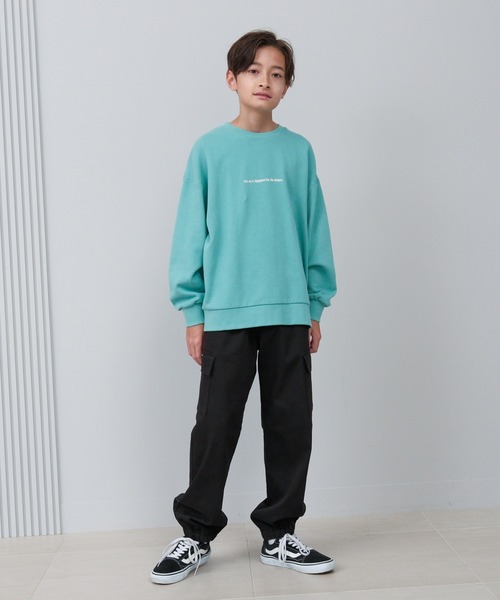 GLOBAL WORK(グローバルワーク)の「あったかスゴラクストレッチカーゴパンツ/581226(カーゴパンツ・キッズ・ブラック/カーキ/ブラック系その他/ブルー・130cm/140cm/150cm/160cm)」の17枚目の写真