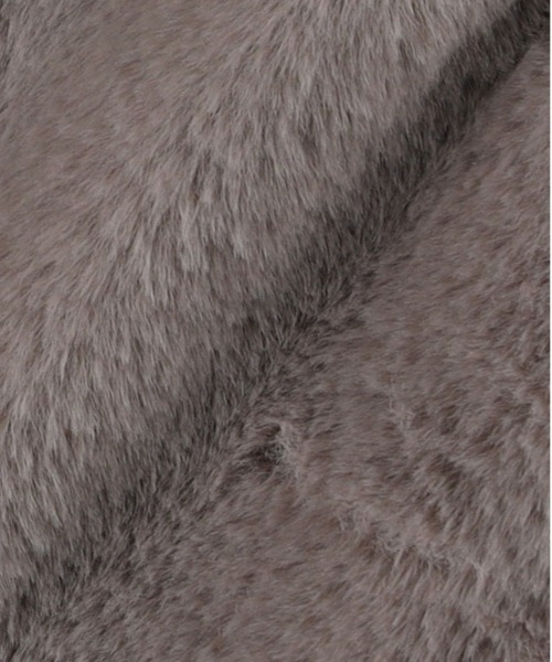 Right-on（ライトオン）の「【HONEYSUCKLE ROSE】ファーブルゾン（ブルゾン・レディース・グレー/ブラウン・L/M）」の4枚目の写真