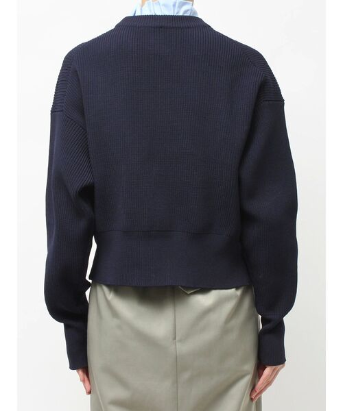 TONAL（トーナル）の「フリル衿金ボタンカーデ（カーディガン/ボレロ・レディース・ブラック/ネイビー/ブラウン・MEDIUM）」の16枚目の写真