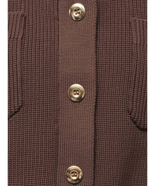 TONAL（トーナル）の「フリル衿金ボタンカーデ（カーディガン/ボレロ・レディース・ブラック/ネイビー/ブラウン・MEDIUM）」の19枚目の写真