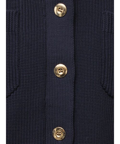TONAL（トーナル）の「フリル衿金ボタンカーデ（カーディガン/ボレロ・レディース・ブラック/ネイビー/ブラウン・MEDIUM）」の22枚目の写真