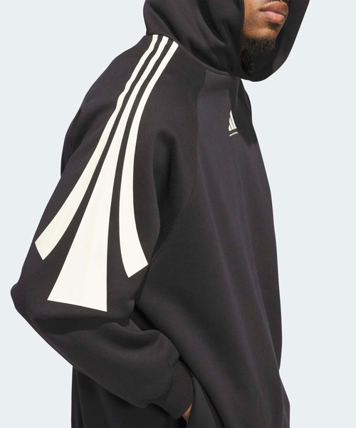 アディダス バスケットボール スリーストライプス フリースパーカー