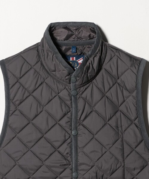 Evisen キルティングベスト L グレー LAVENHAM＞Mickfield/ミックフィールド/キルティングベスト（その他