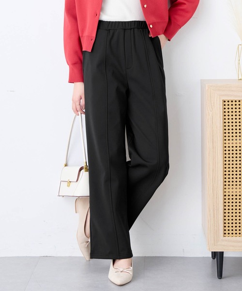 alotta(アロッタ)の「《カットツイル×裏起毛》あったかセミワイドパンツ レギュラー丈(その他パンツ・レディース・ブラウン/ダークブラウン/ネイビー/ブラック・LL/L/M/3L)」の10枚目の写真