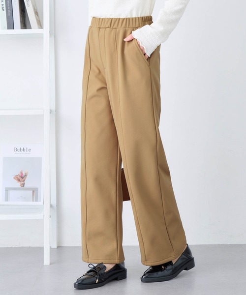 alotta(アロッタ)の「《カットツイル×裏起毛》あったかセミワイドパンツ レギュラー丈(その他パンツ・レディース・ブラウン/ダークブラウン/ネイビー/ブラック・LL/L/M/3L)」の16枚目の写真