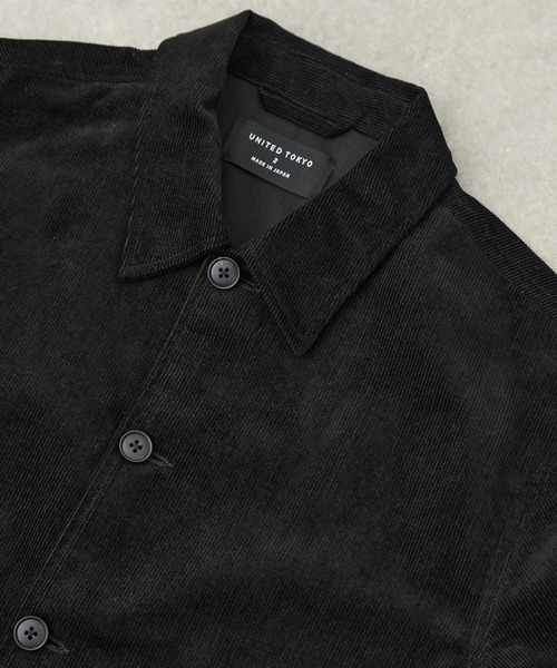 UNITED TOKYO（ユナイテッドトウキョウ）の「コットンコーデュロイ シャツジャケット（シャツ/ブラウス・メンズ・ブラック/グレイッシュベージュ・1/2）」の15枚目の写真