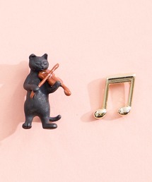 gargle ガーグル：MUSICシリーズ　ネコの音楽隊２　猫　バイオリン　タンバリン　ピアス