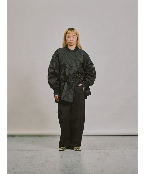 DOLLUPOOPS(ドールアップウップス)の「中綿ドルマンMA-1ブルゾン(MA-1・レディース・カーキ/ブラウン/ブラック・38)」の17枚目の写真