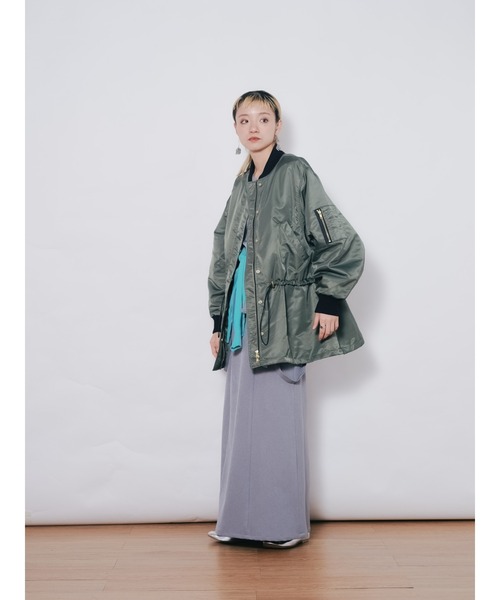 DOLLUPOOPS(ドールアップウップス)の「中綿ドルマンMA-1ブルゾン(MA-1・レディース・カーキ/ブラウン/ブラック・38)」の10枚目の写真