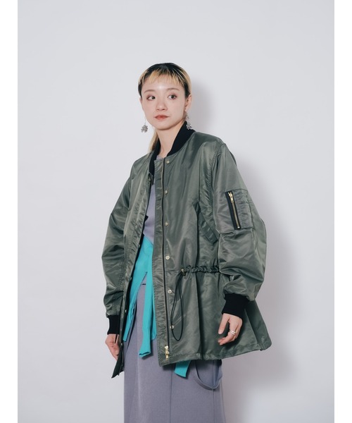 DOLLUPOOPS(ドールアップウップス)の「中綿ドルマンMA-1ブルゾン(MA-1・レディース・カーキ/ブラウン/ブラック・38)」の14枚目の写真