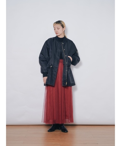 DOLLUPOOPS(ドールアップウップス)の「中綿ドルマンMA-1ブルゾン(MA-1・レディース・カーキ/ブラウン/ブラック・38)」の7枚目の写真