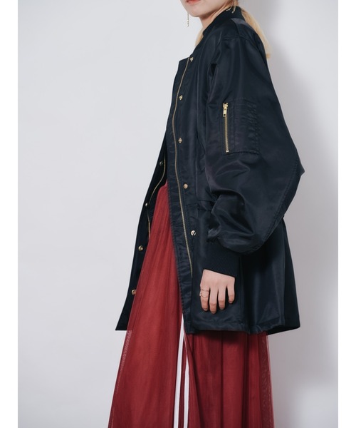 DOLLUPOOPS(ドールアップウップス)の「中綿ドルマンMA-1ブルゾン(MA-1・レディース・カーキ/ブラウン/ブラック・38)」の13枚目の写真