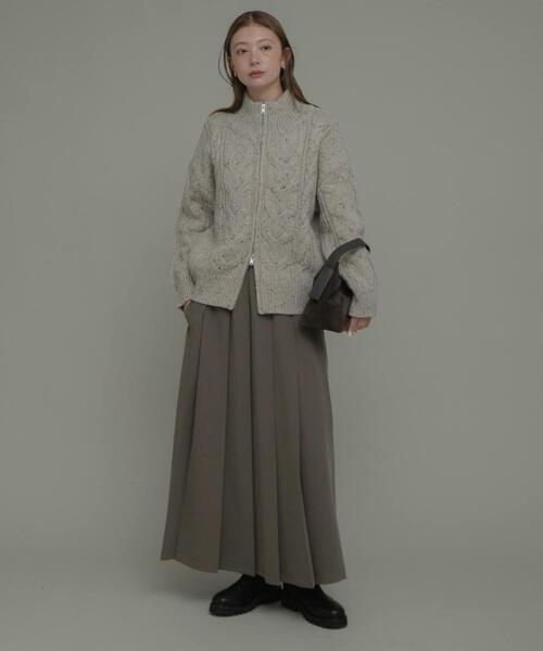 URBAN RESEARCH Sonny Label（アーバンリサーチサニーレーベル）の「プリーツイージースカート（スカート・レディース・チャコールグレー/モカ・38/36）」の15枚目の写真