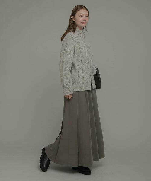 URBAN RESEARCH Sonny Label（アーバンリサーチサニーレーベル）の「プリーツイージースカート（スカート・レディース・チャコールグレー/モカ・38/36）」の16枚目の写真