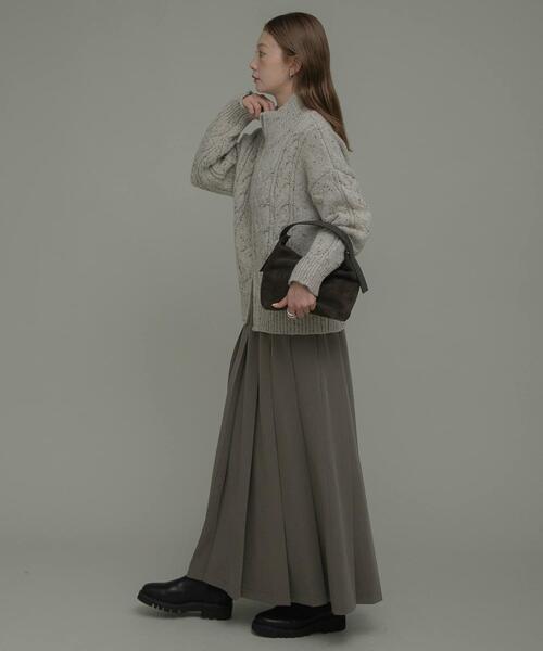 URBAN RESEARCH Sonny Label（アーバンリサーチサニーレーベル）の「プリーツイージースカート（スカート・レディース・チャコールグレー/モカ・38/36）」の17枚目の写真