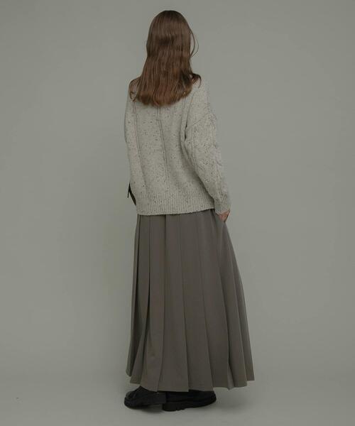 URBAN RESEARCH Sonny Label（アーバンリサーチサニーレーベル）の「プリーツイージースカート（スカート・レディース・チャコールグレー/モカ・38/36）」の18枚目の写真