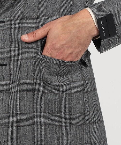 TAGLIATORE（タリアトーレ）の「【別注】TAGLIATORE ウールサキソニーチェック シングルブレステッド2Bスーツ（スーツセット・メンズ・グレー系その他・44/46/48/50/52）」の12枚目の写真