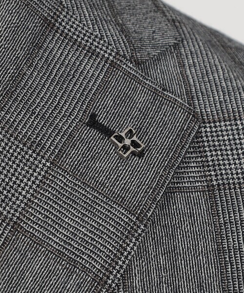 セール】【別注】TAGLIATORE ウールサキソニーチェック シングルブレス