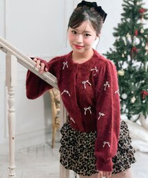 コムデギャルソン　タオ　リボン付き赤ボレロ コムデギャルソン タオ リボン付き赤ボレロ カーディガン/ボレロ