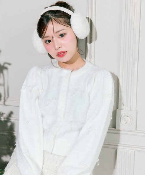 セール】【TwinkleCollection】リボンニット（カーディガン/ボレロ