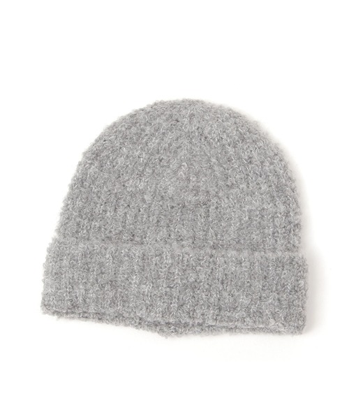 LAKOLE（ラコレ）の「シャギーニットワッチ / 579026（ニットキャップ/ビーニー・レディース・イエロー/グレー/オフホワイト/ワイン・FREE）」の3枚目の写真