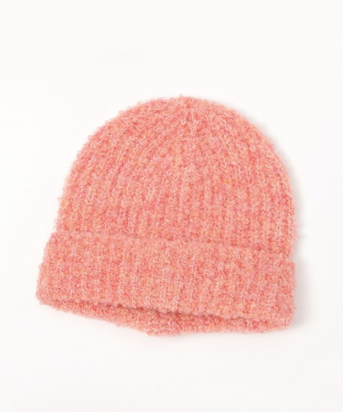 LAKOLE（ラコレ）の「シャギーニットワッチ / 579026（ニットキャップ/ビーニー・レディース・イエロー/グレー/オフホワイト/ワイン・FREE）」の4枚目の写真