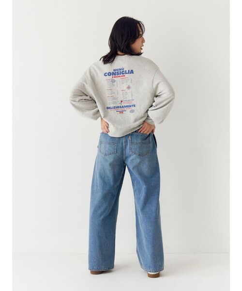 Ungrid(アングリッド)の「【WEB限定】ボタンデザインハイウエストストレートデニム(デニムパンツ・レディース・ブルー/アイボリー・25inch/24inch/23inch/26inch)」の11枚目の写真