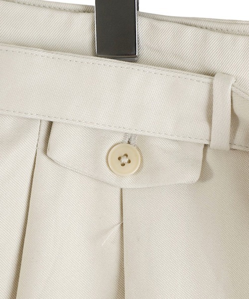 Kaptain Sunshine（キャプテン サンシャイン）の「KAPTAIN SUNSHINE / キャプテンサンシャイン：Belted Riviera Pantalon：KS25SPT14[NOA]（チノパンツ・メンズ・ホワイト系その他・32/30）」の4枚目の写真