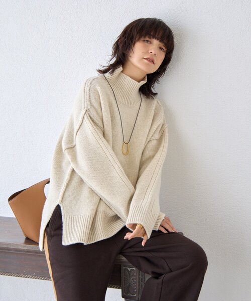 RIVE DROITE（リヴドロワ）の「【シーズンレスで楽しめる】リングモチーフコードネックレス（ネックレス・レディース・ブラック/ブラウン・FREE）」の5枚目の写真