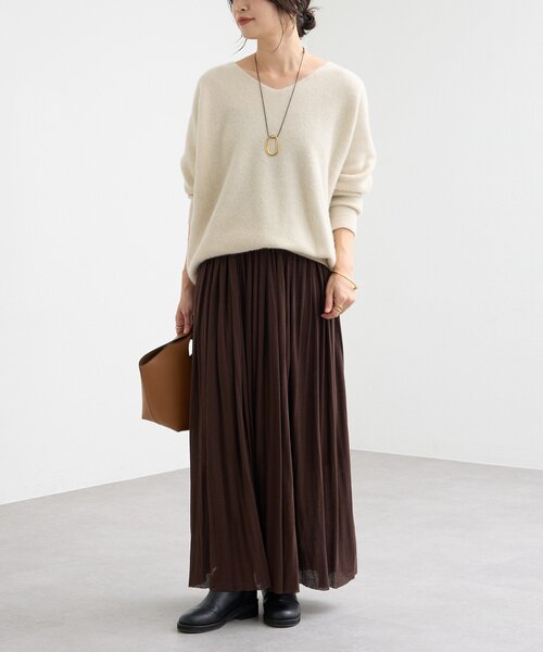 RIVE DROITE（リヴドロワ）の「【シーズンレスで楽しめる】リングモチーフコードネックレス（ネックレス・レディース・ブラック/ブラウン・FREE）」の11枚目の写真