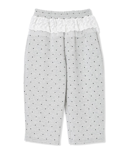 Piet（ピエット）の「ウエストフリル ドットスウェットパンツ（スウェットパンツ・キッズ・グレー/ブラック・130/120/100/110）」の21枚目の写真