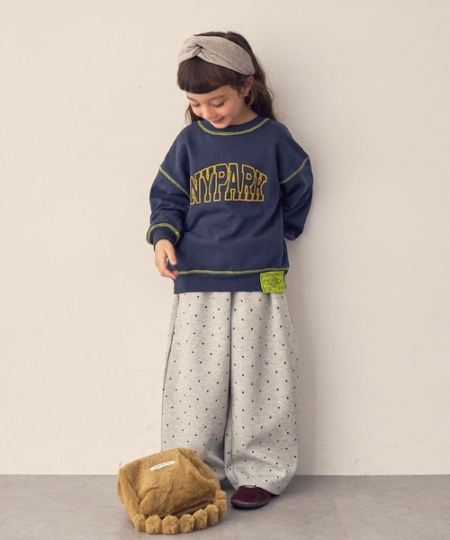 Piet（ピエット）の「ウエストフリル ドットスウェットパンツ（スウェットパンツ・キッズ・グレー/ブラック・130/120/100/110）」の7枚目の写真