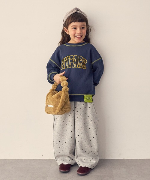 Piet（ピエット）の「ウエストフリル ドットスウェットパンツ（スウェットパンツ・キッズ・グレー/ブラック・130/120/100/110）」の8枚目の写真