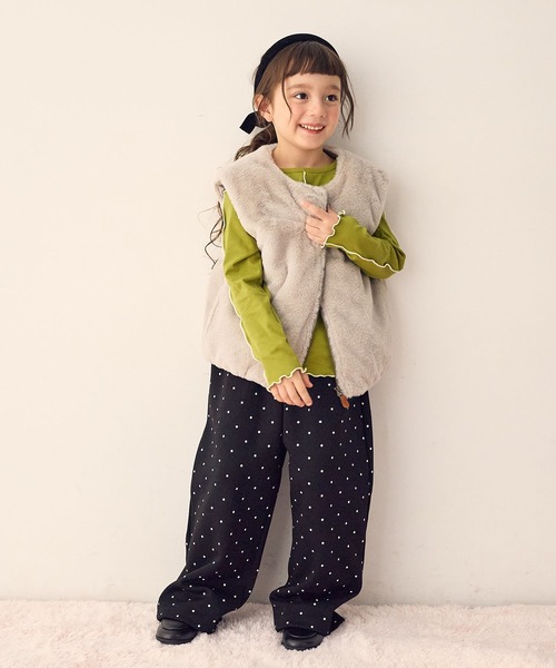 ウエストフリル ドットスウェットパンツ（スウェットパンツ）｜Piet